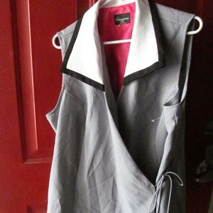 VINTAGE CIMMARON PLUS CHECKERED VEST TOP NWOT